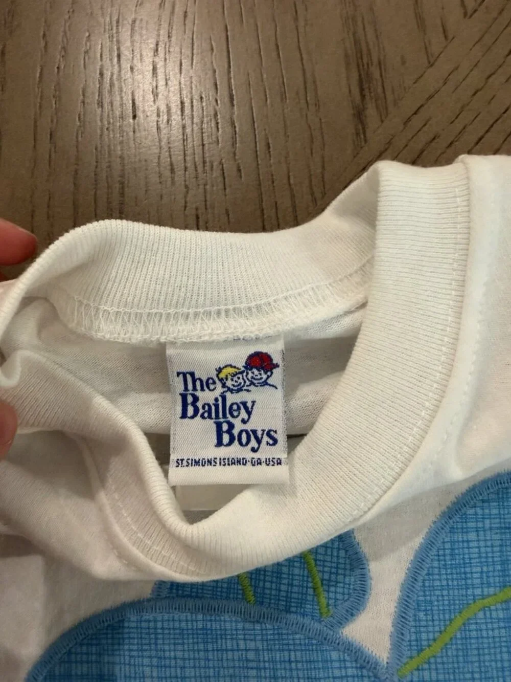 The Bailey Boys Size 5 Fish Applique T-Shirt & Orange Gingham Shorts Set